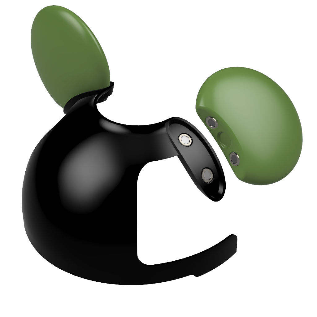 Circular Magnetic Ears for Personal Hat