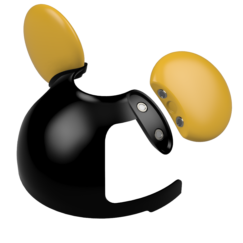 Circular Magnetic Ears for Personal Hat