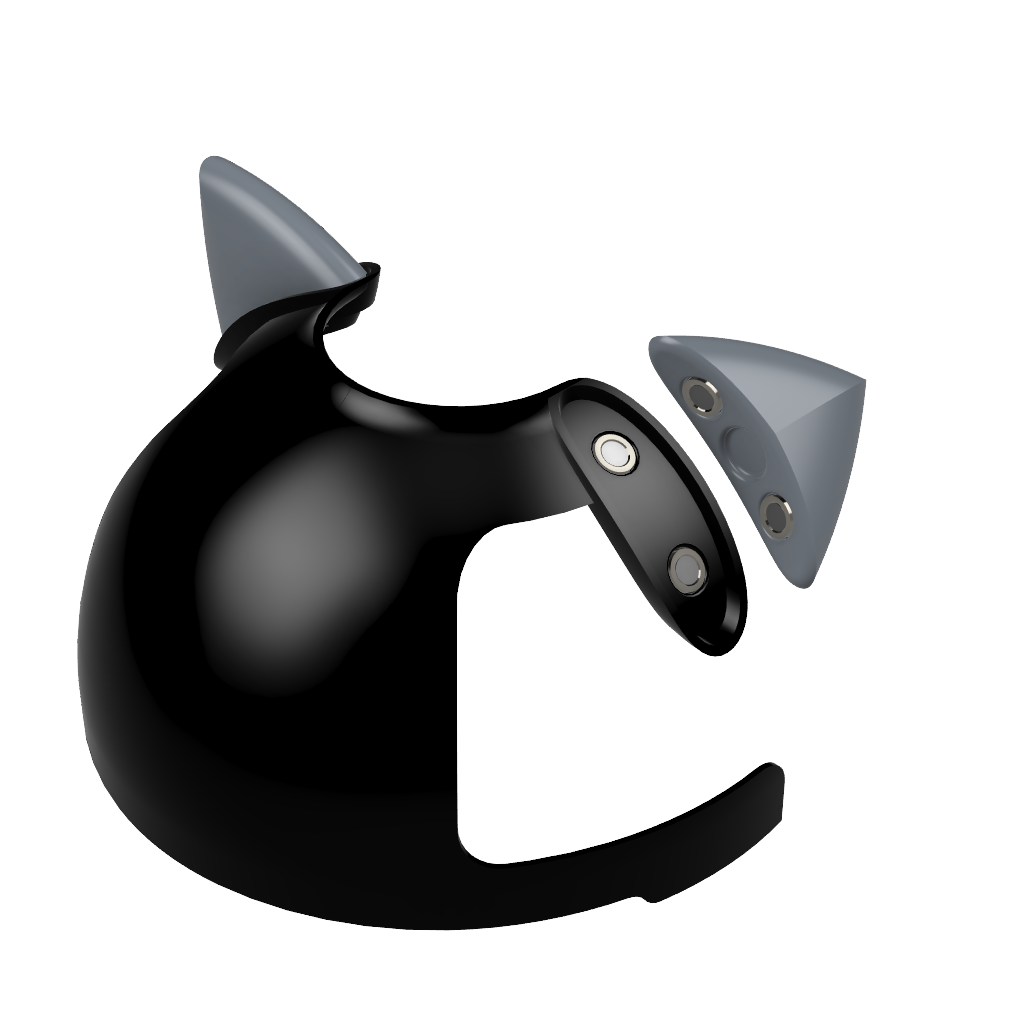 Feline Magnetic Ears for Personal Hat