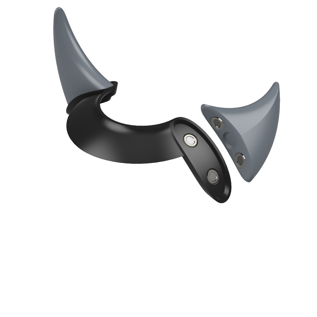 Horned Magnetic Ears for Personal Hat
