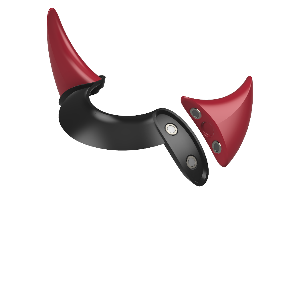 Horned Magnetic Ears for Personal Hat
